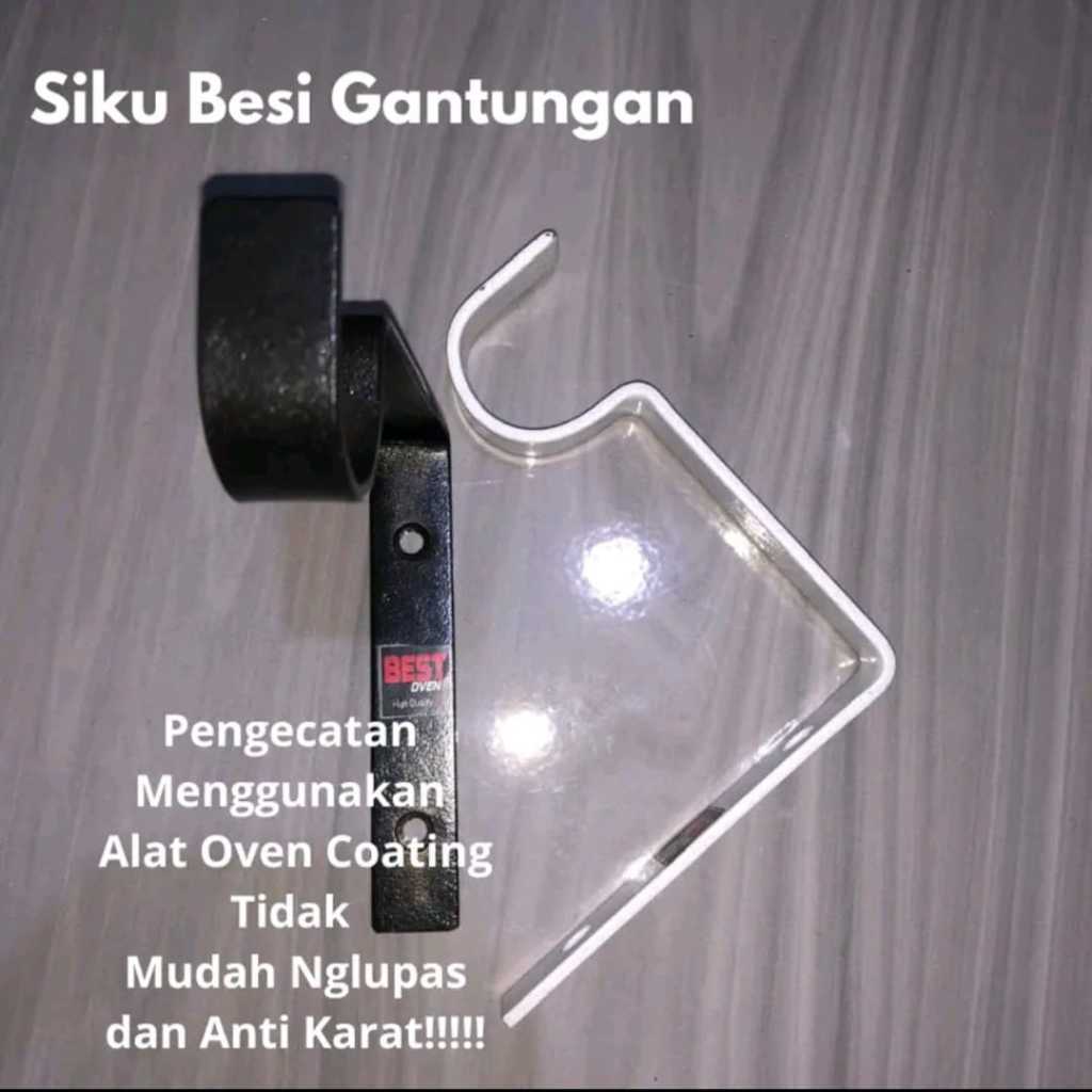 Siku Besi Gantungan  Gantungan Gorden  Siku Ambalan Tebal  Siku Besi