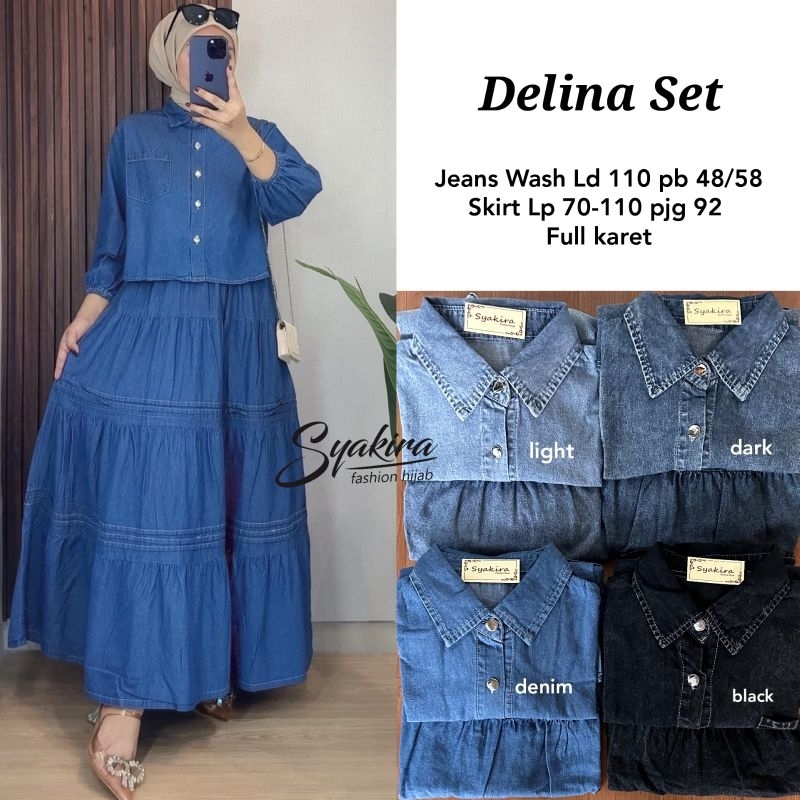 Setelan wanita Delina set By Syakira