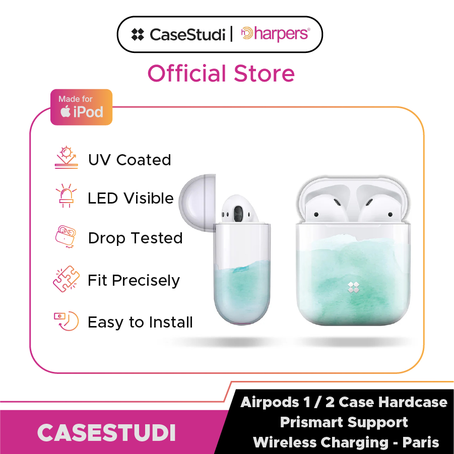 CASESTUDI Airpods Case Hardcase Prismart 1 / 2 wireless charging casing airpods