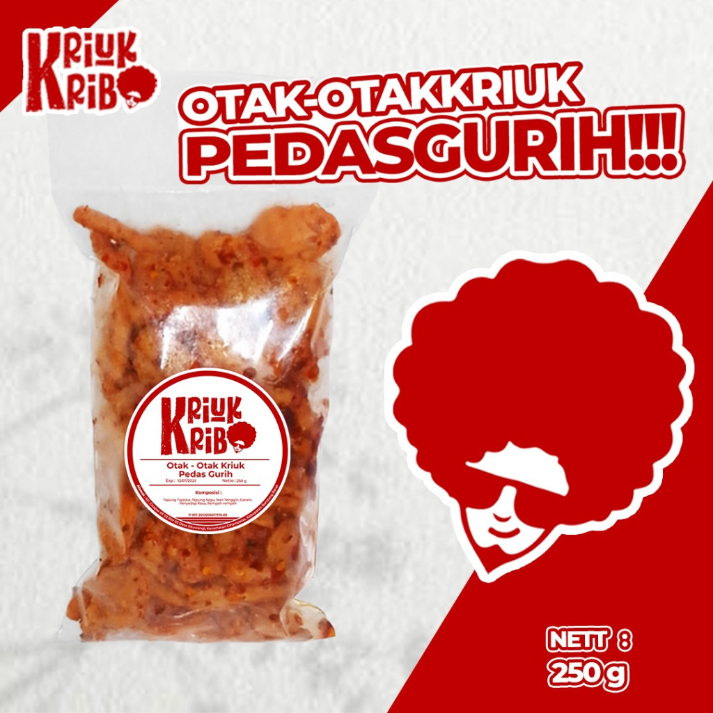

Kriuk Kribo - Otak Otak Kriuk Pedas Gurih 250 Gram