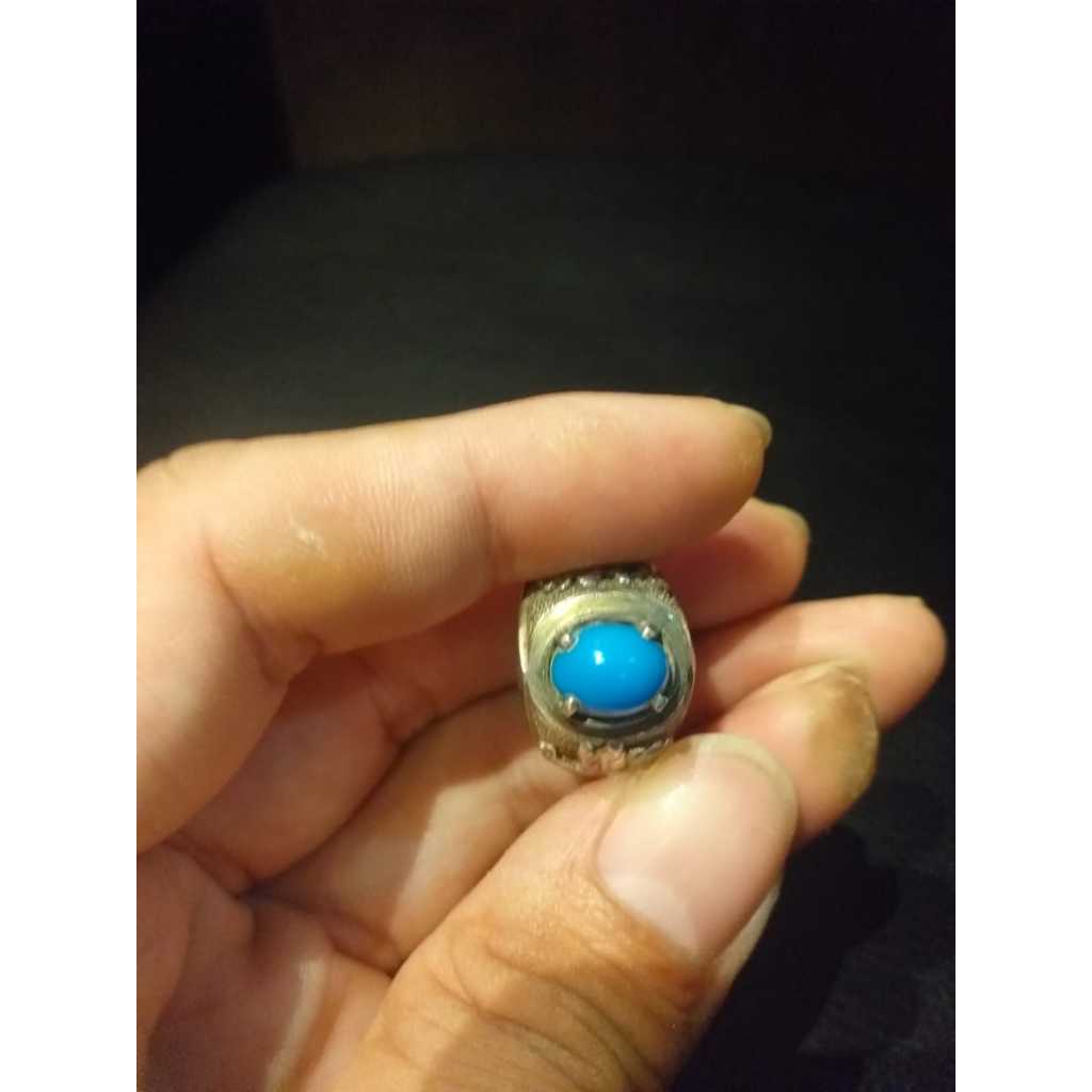 Cincin Bacan Ring Perak Ukir Burung Hong