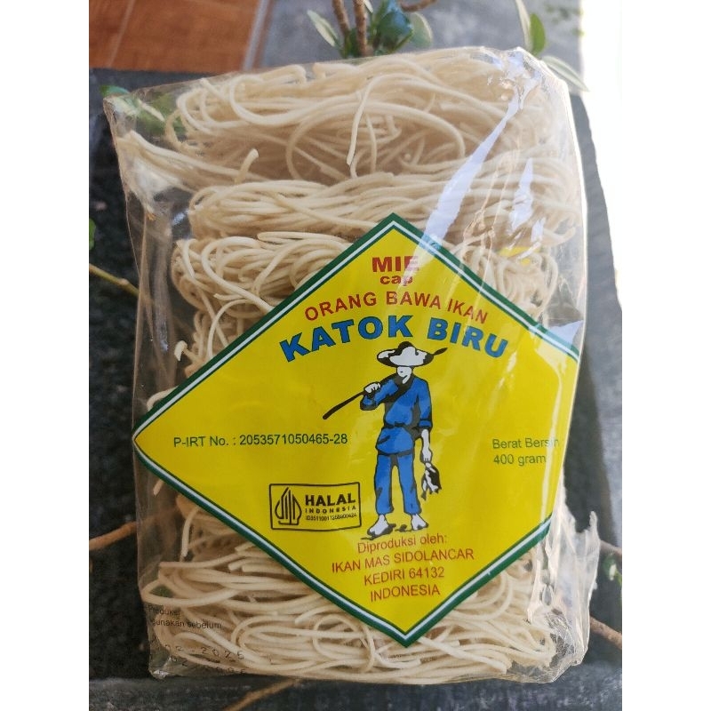 

MIE Cap Orang Bawa Ikan Katok Biru