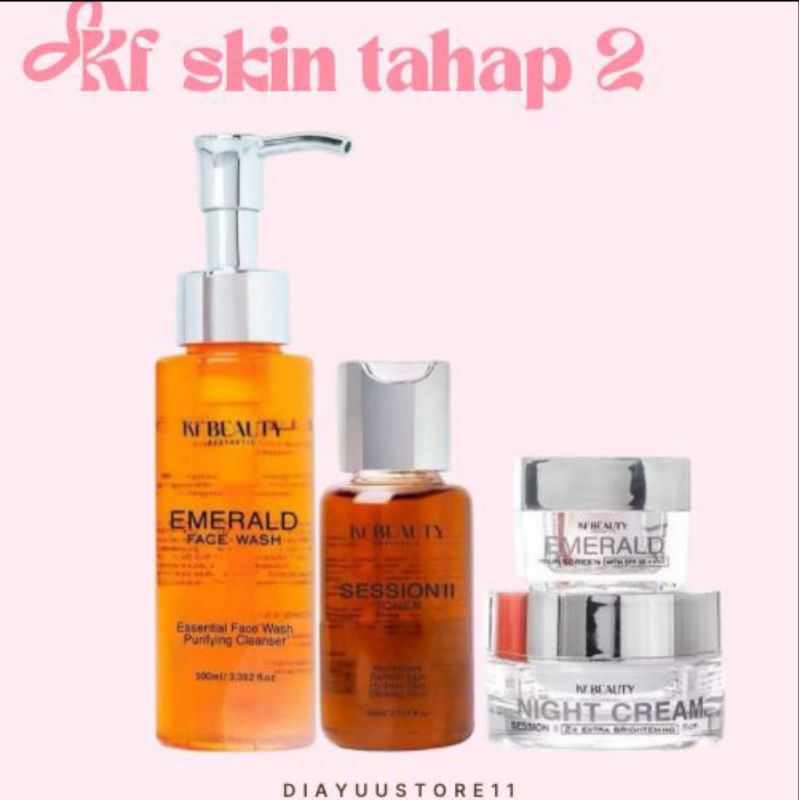 NEWFORMULA EXTRA WHITE KF SKIN KLINIK TAHAP 2 NEW BPOM / BLEMISH GLOW SEASION 2 / KF BEAUTY / KF SKI