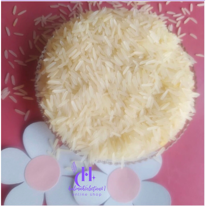 

Hemat beras basmati ukuran 1 kg lengkap dengan bumbu kebuli dan rempah-rempah
