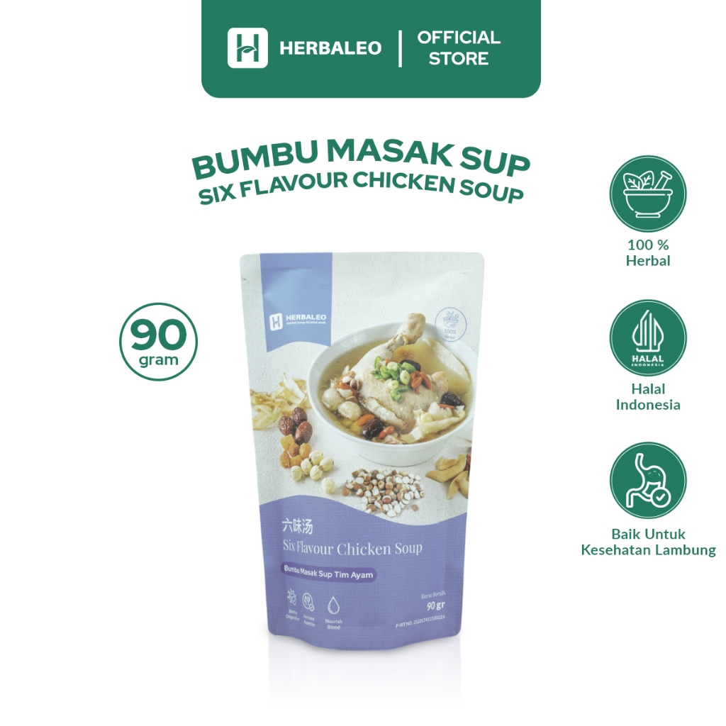 

Herbaleo Bumbu Masak Sup Tim Ayam 90 GR Six Flavour Halal STA-004