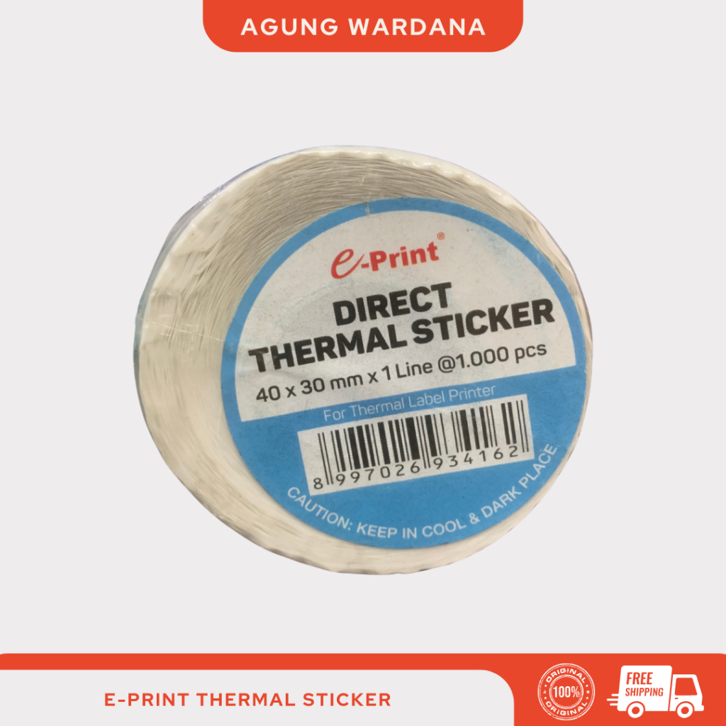 

E-PRINT THERMAL STICKER 40X30MM