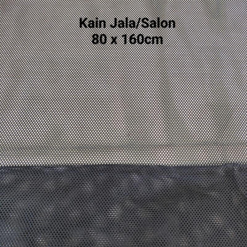 Kain Jala Penutup Salon Speaker Hitam Potongan 80x160cm