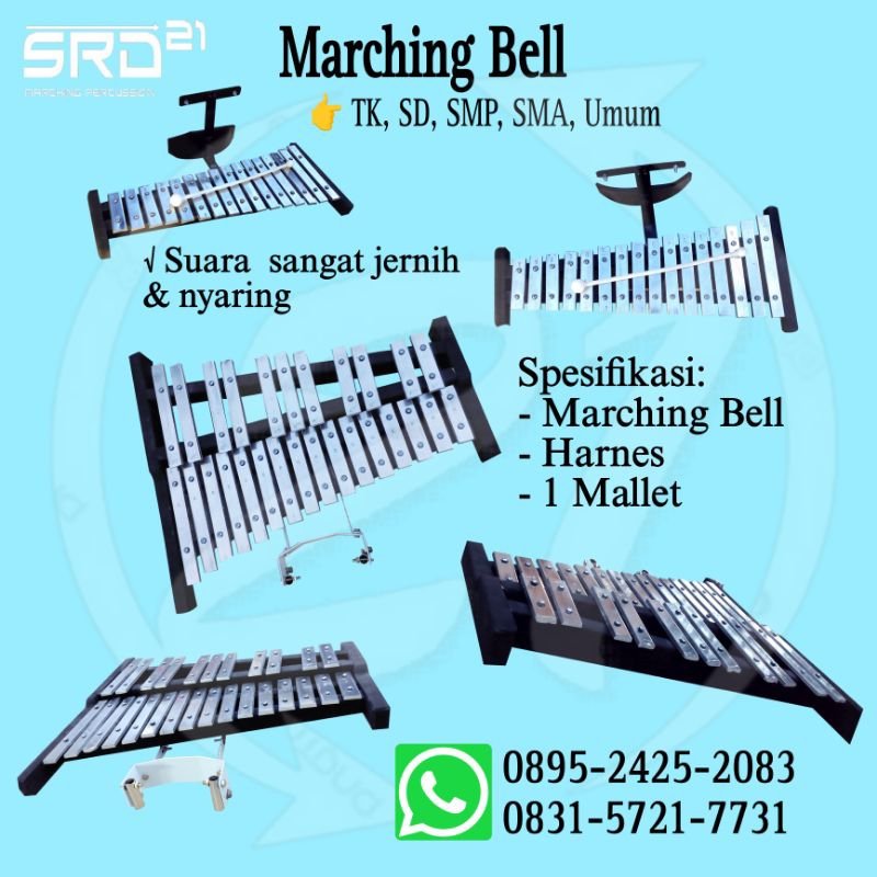 Marching Bell SD SMP SMA Dewasa/Jumbo | Balera | Kening | Ballera | Balira | tingting | drumband | m