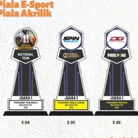 Plakat E Sport Piala E sport Akrilik Piala Pubg Piala Mobile Legend Piala Free Fire Akrilik