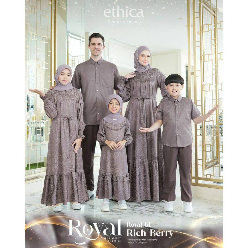 Sarimbit Ethica Royal 61 Rich Berry, Kahfi 373, Kagumi 345, Kahfi Kids 271, Kagumi Kids 187