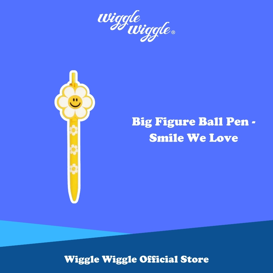 

Wiggle Wiggle Big Figure Ball Pen - Smile We Love Pulpen Bolpoin Bulpen Hitam Lucu Korea