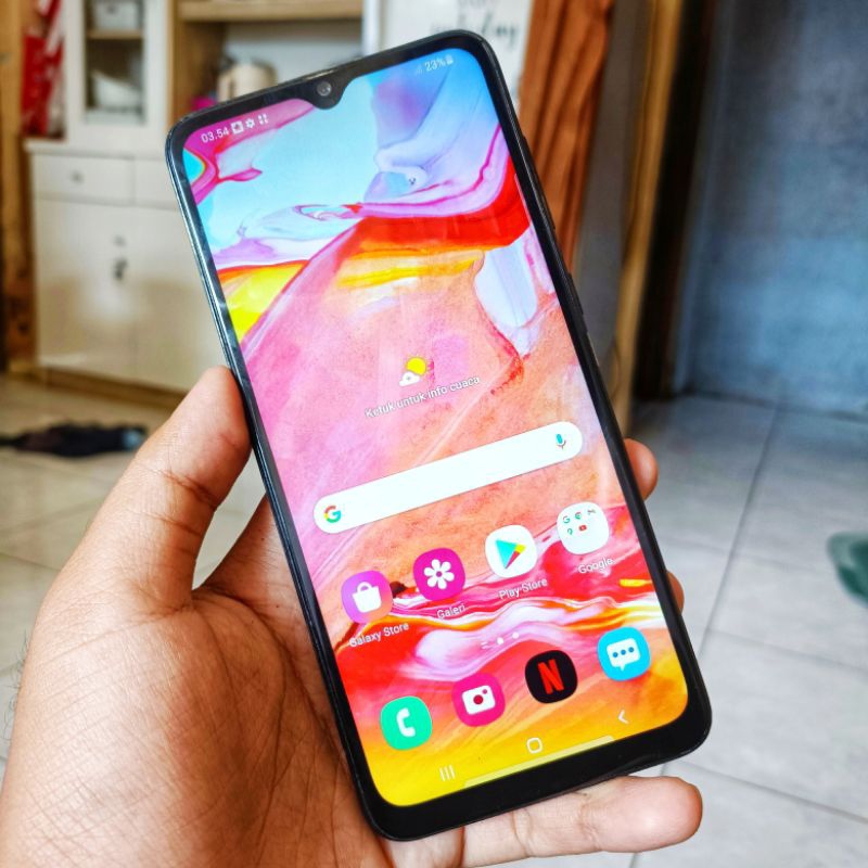 SAMSUNG A70 6/128 SECOND BERKUALITAS BERGARANSI HARGA TERJANGKAU