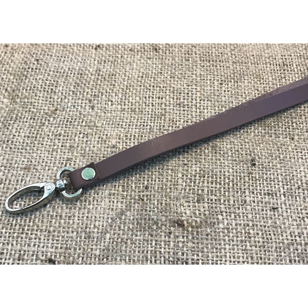 

Tali Lanyard ID Card Kulit - Leather Neck Strap - Leather Lanyard panjang 89cm