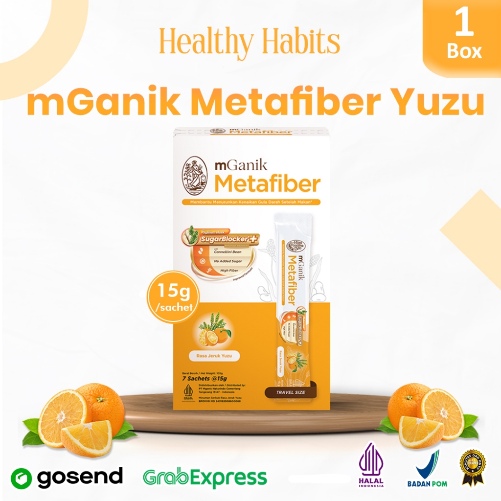 

Mganik Metafiber Travel Size 7 Sachet - Kerdus Extra Packaging