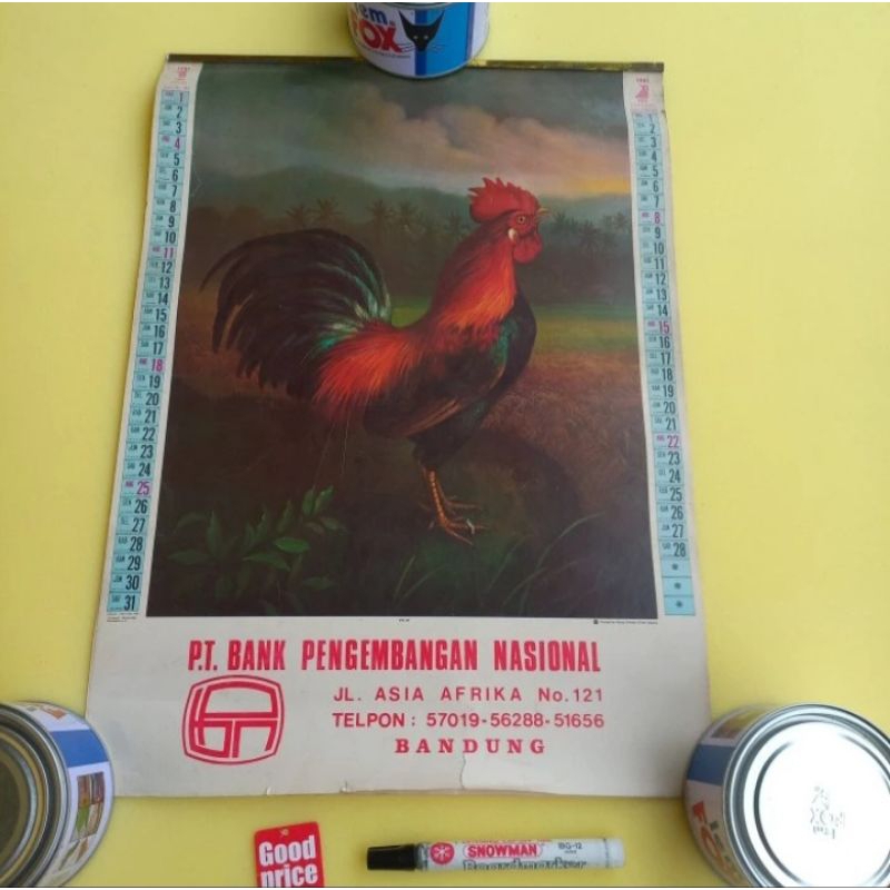 

Kalender 1981 gambar lukisan ayam