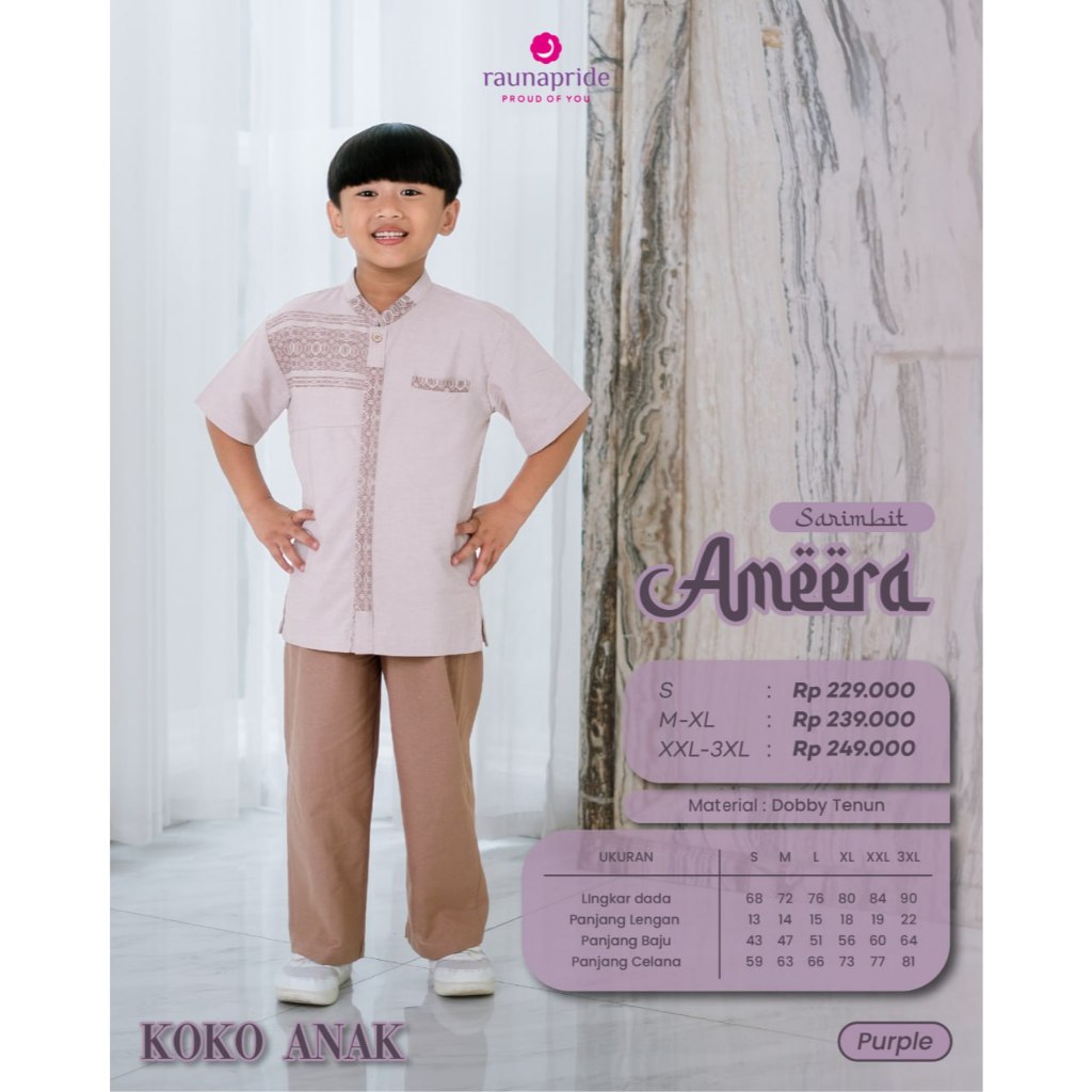 RAUNA PRIDE Koko Anak Ungu