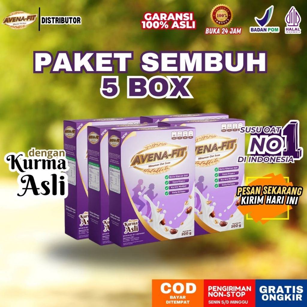

Paket 5 Box Avena - Fit Ampuh Atasi Kolesterol Jahat dan Menjaga Kesehatan Jantung