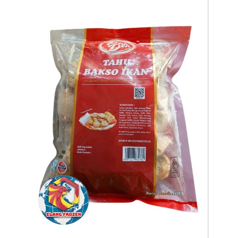 

Pak Den Tahu Bakso Ikan Olahan Tahu Walik Dengan Ikan 500gr