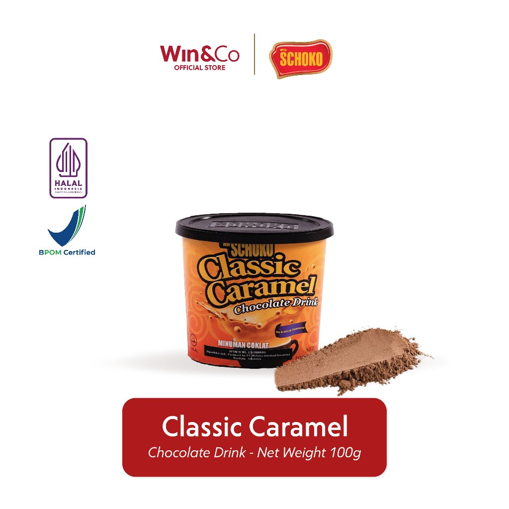 

SCHOKO Classic Caramel Chocolate Drink / Minuman Cokelat - 100g