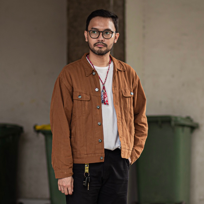 Drifter Jacket | Jacket Riders Trucker Canvas Pria Wanita