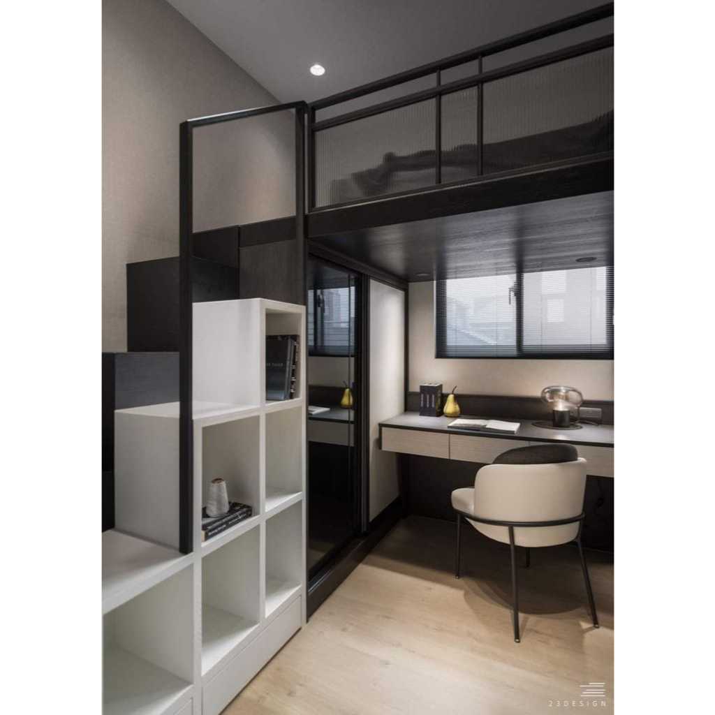 Mezzanine kamar tidur tingkat industrialis