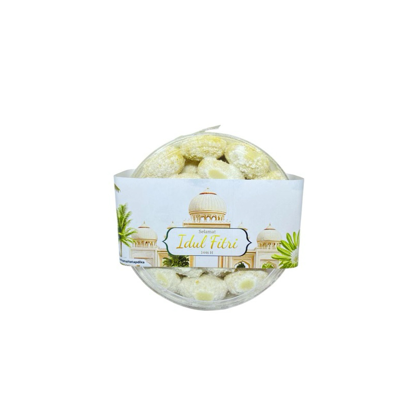 

Roti Kue Kering Putri Salju Toples Bulat Besar 250gr Dika Bakery