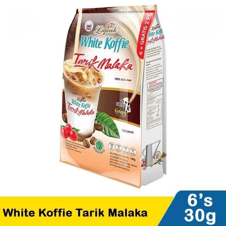 

Luwak White Koffie Tarik Malaka Instan 6 +2 X 25g Kopi Luwak Tarik Malaka Full Cream kopi Instant