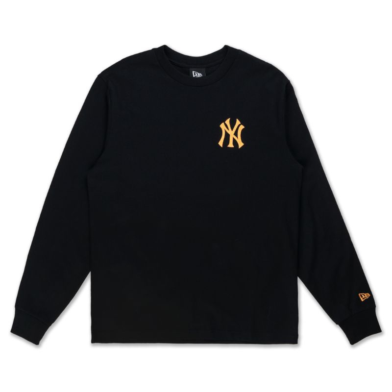 T-Shirt Longsleeve New York Yankees Black Orange Original