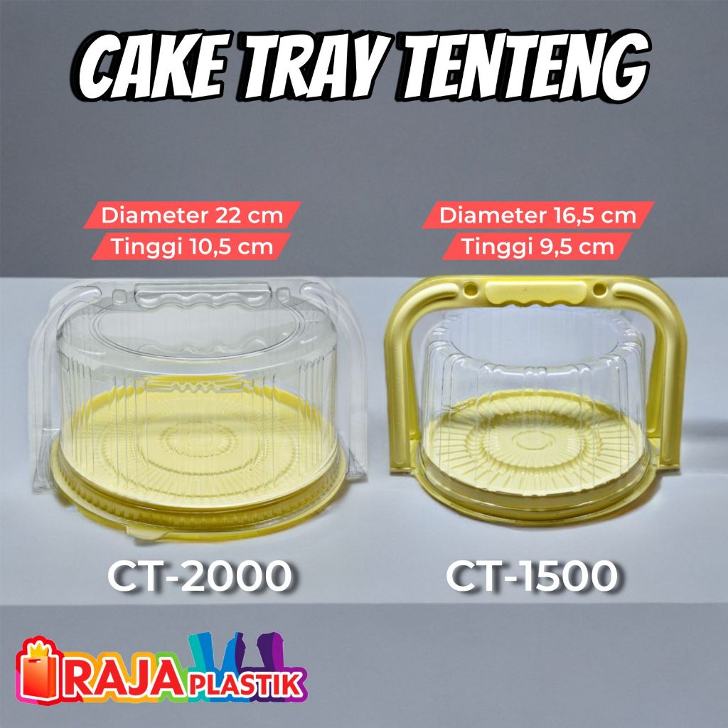 Mika Cake Tray Tenteng / Mika Plastik Kue Cake
