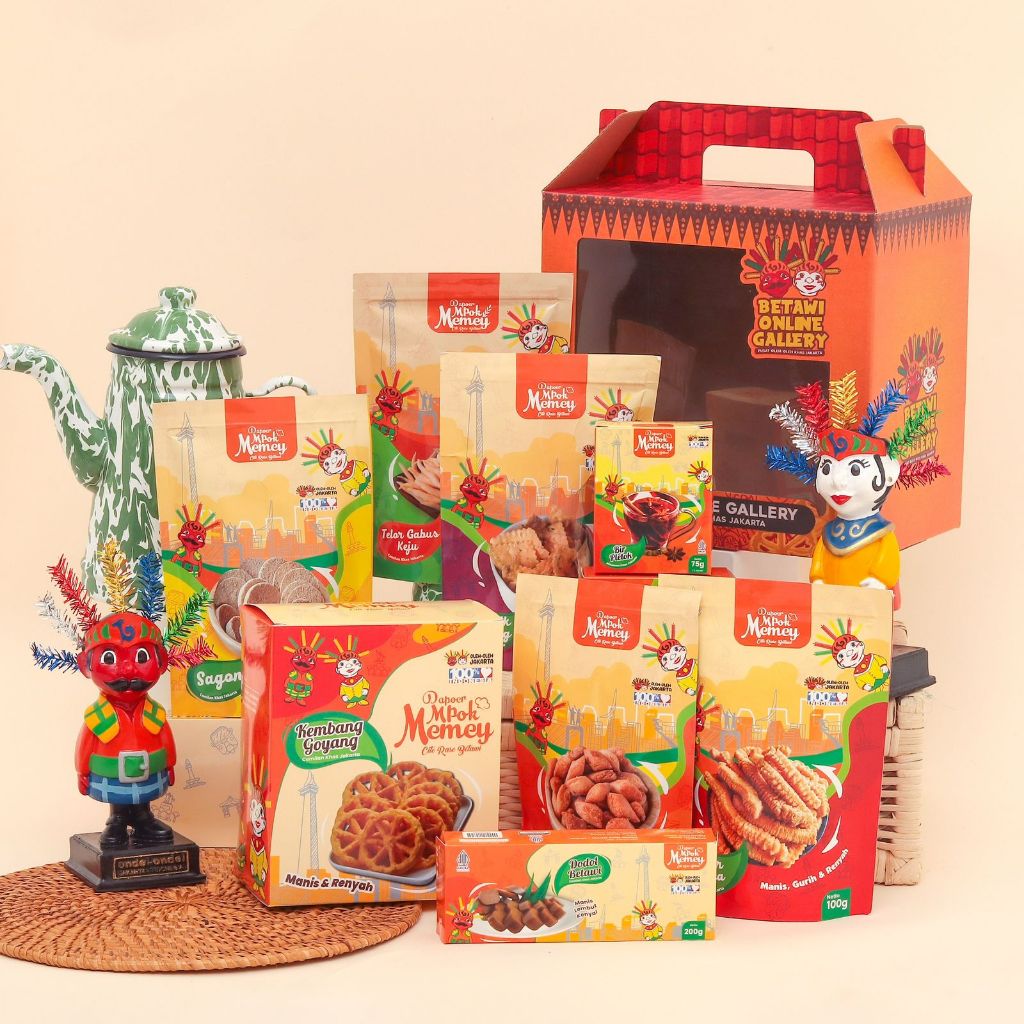 

Hampers Lebaran / Paket Hampers Dapoer Mpok Memey / Paket Hampers Makanan Khas Betawi / Paket Hampers Snack