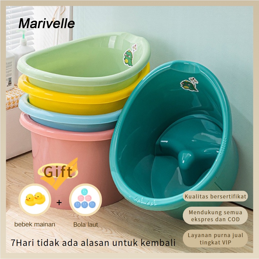 Marivelle Bak Mandi Bayi Tempat Duduk Bak Mandi Bayi Ember Mandi Kamar Mandi Yang Tebal