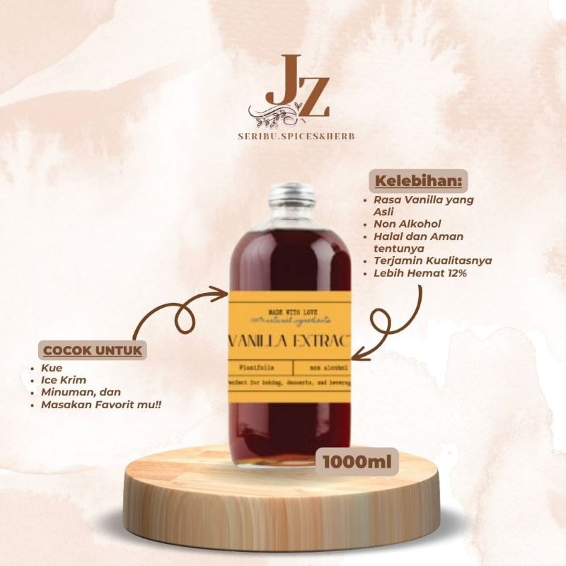 

Vanilla Ekstrack Homemade dari Manira.id isi 1000ml (with seed)