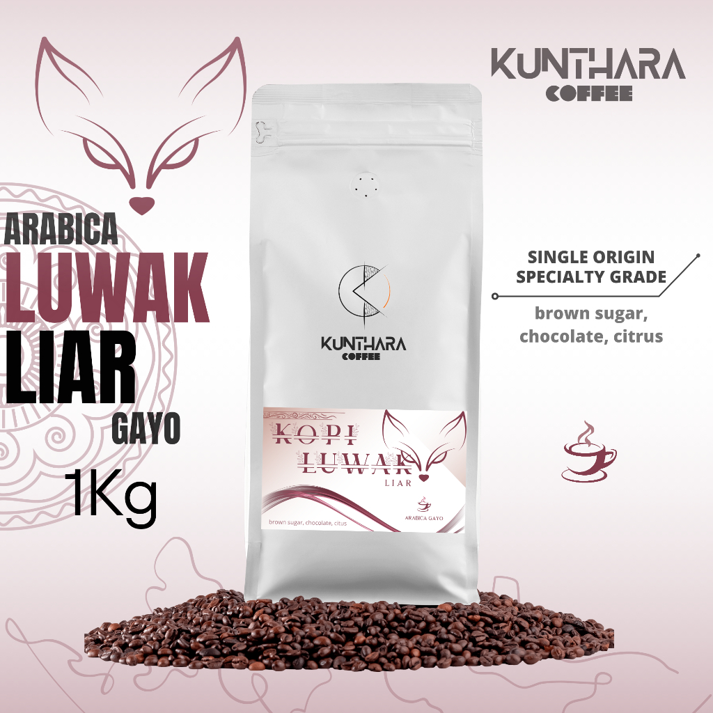 

Kopi Luwak Arabica Gayo - 1Kg I Biji/Bubuk