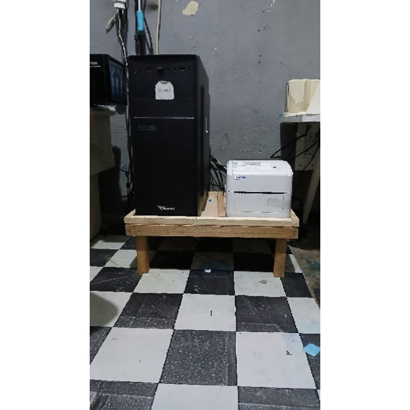 Meja Cpu komputer dan printer termal minimalis dan exotix