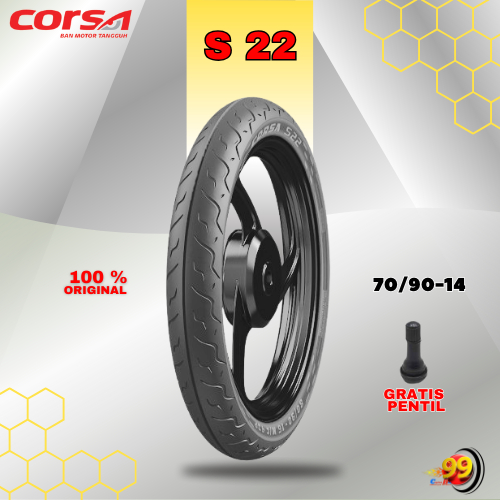 Ban Motor Matic CORSA S22 70/90 Ring 14 Tubeless