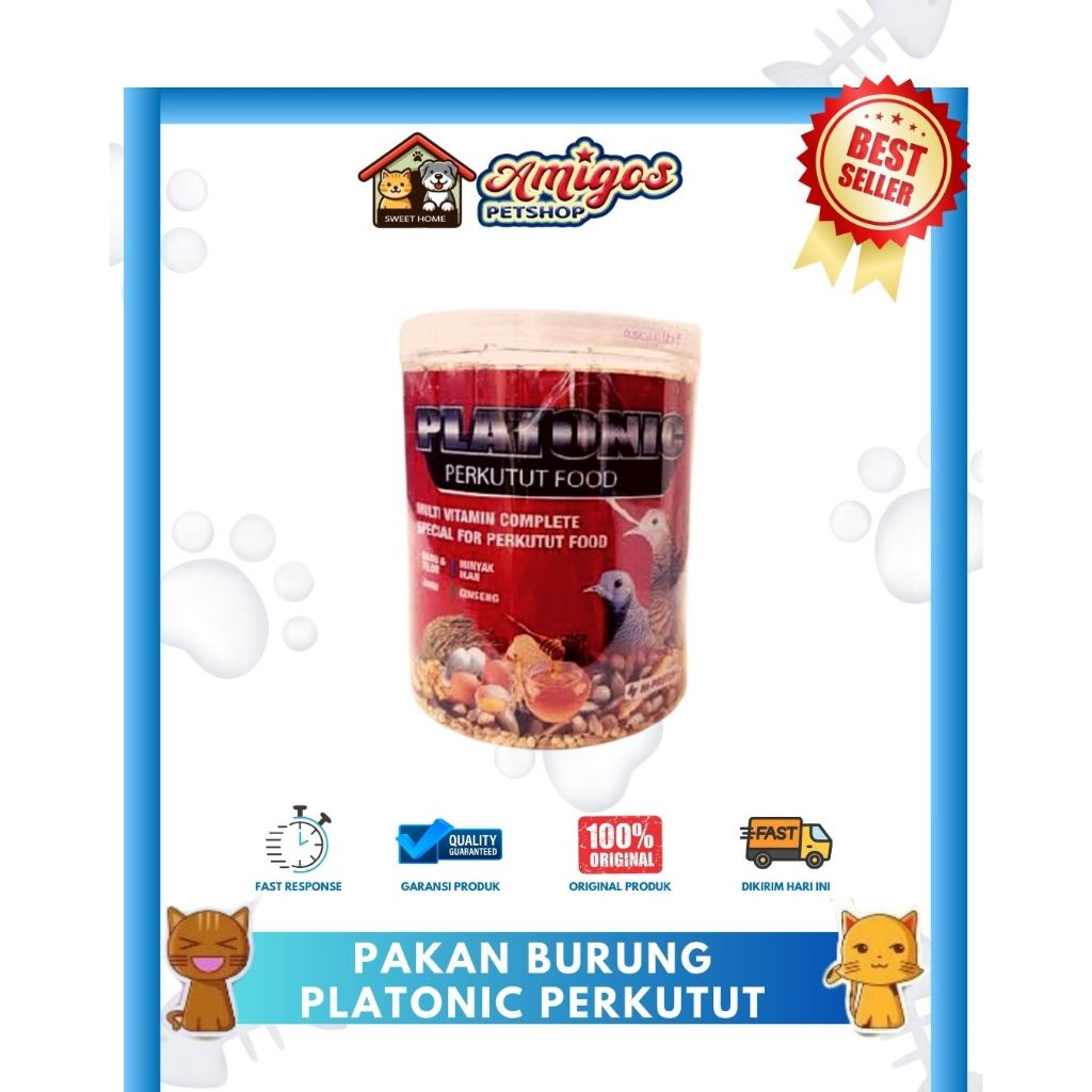 Pakan Burung Perkutut Platonic - Amigos Prtshop Makassar