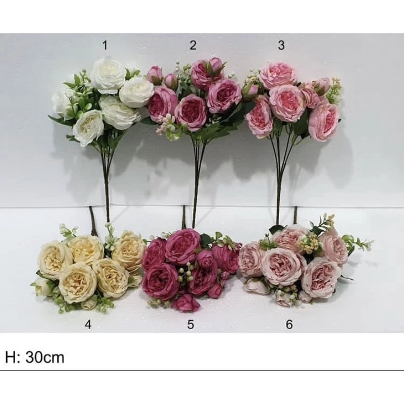 Bunga Persian Rose Artificial Bunga Mawar/1Lusin