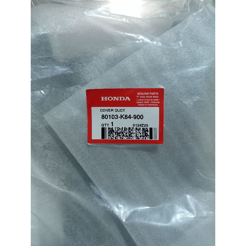 80103-K84-900 Cover Duct Slebor Tengah Kolong Honda CRF 150. ORIGINAL AHM