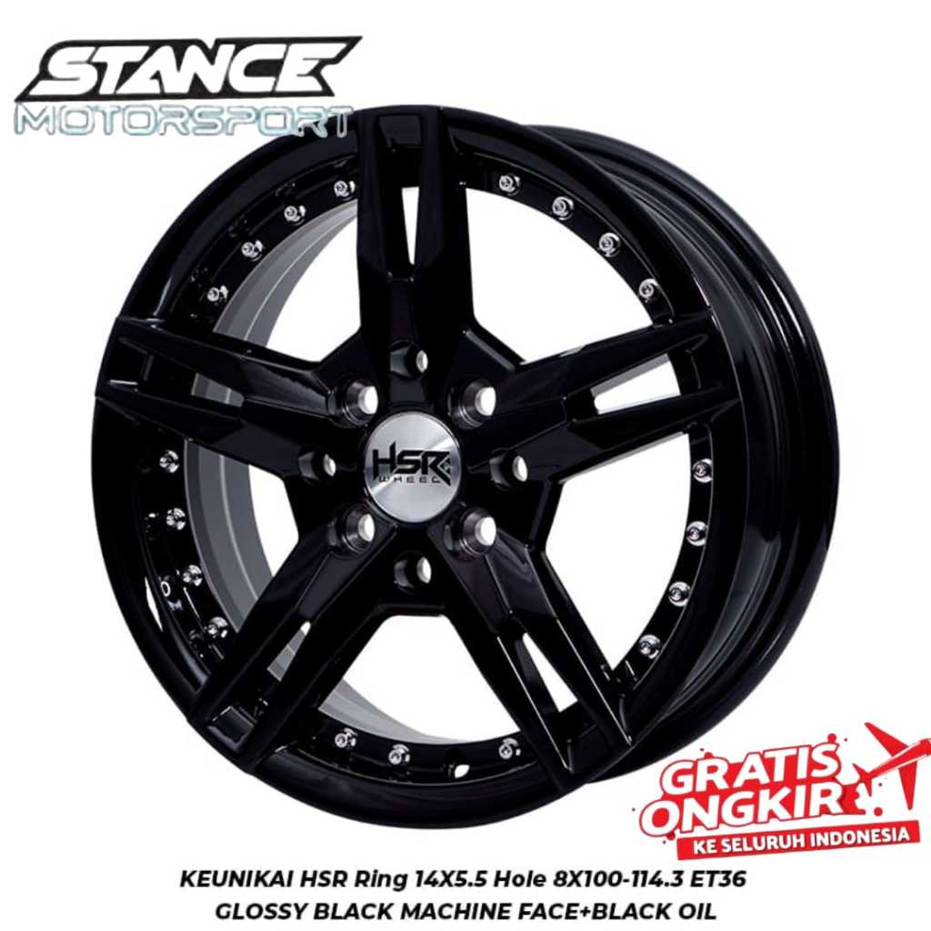 Pelek mobil agya ayla calya sigra karimun type KEUNIKAI HSR ring 14 lubang 4