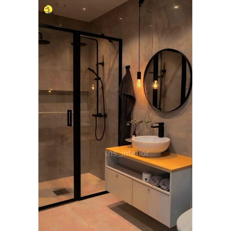 MEJA NAKAS WASTAFEL KAMAR MANDI GANTUNG MINIMALIS TERBARU