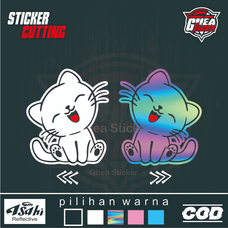

Stiker Kucing Lucu - Sticker Kucing Cutting
