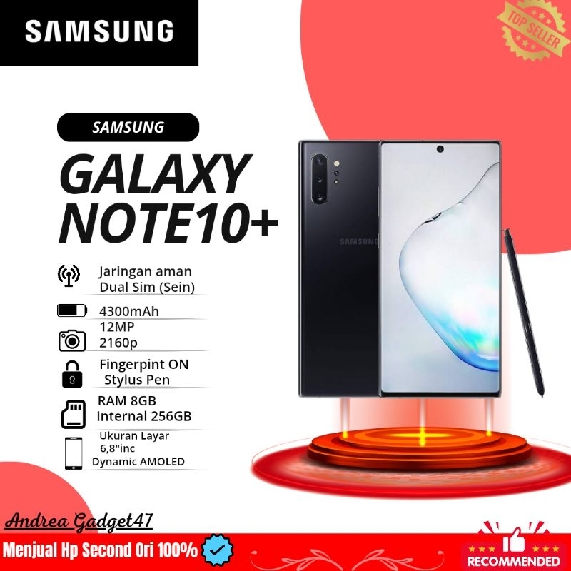 Samsung note10 plus ex Sein SECOND ORI