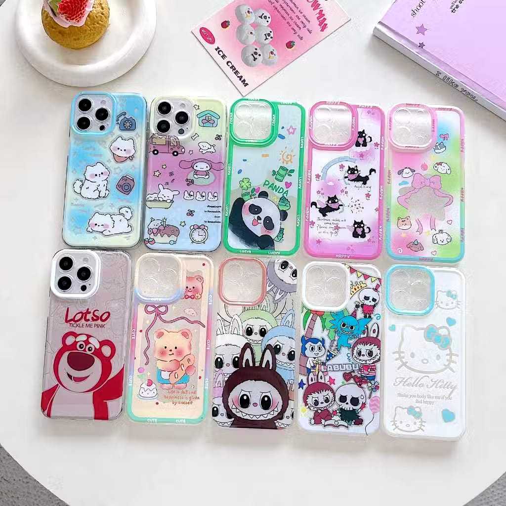 Case Sofcase Motif Karakter Lucu Oppo A16,Oppo A3X ,Oppo A54 4G