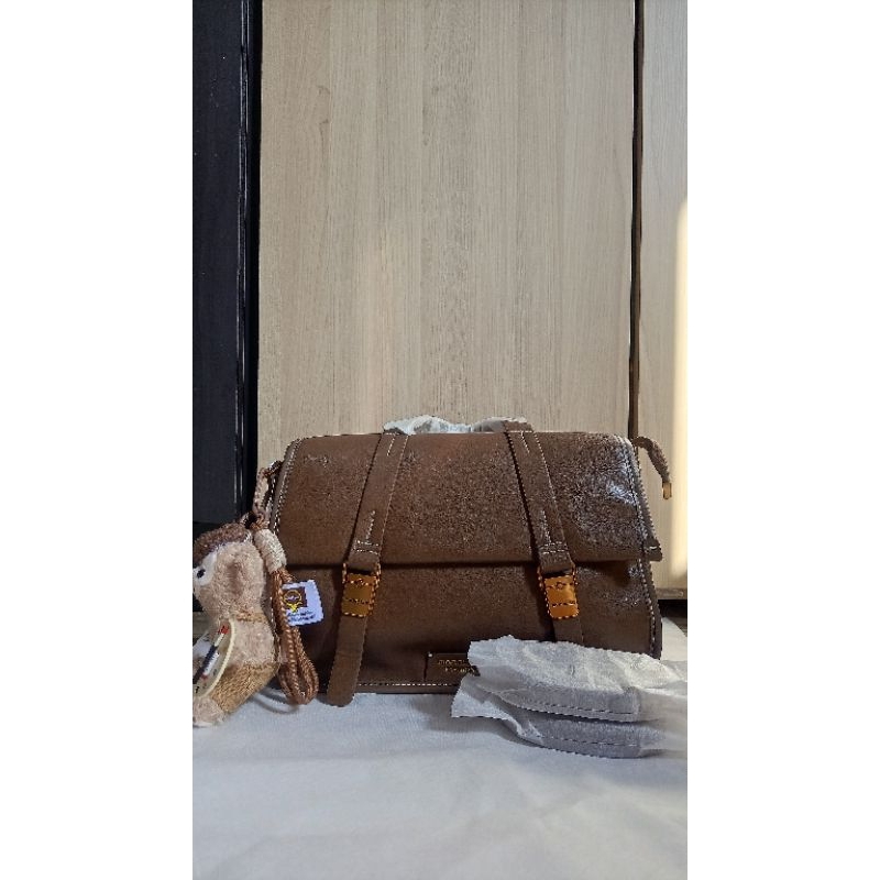 SALE AMBYAR tas import wanita ransel / sling bag/ shoulder bag / hand bag MONALISA brown