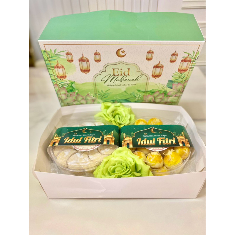 

Hampers Idul Fitri premium kue Nastar dan Putri Salju Parsel Lebaran sultan eid Mubarak (Tanpa Pengawet)