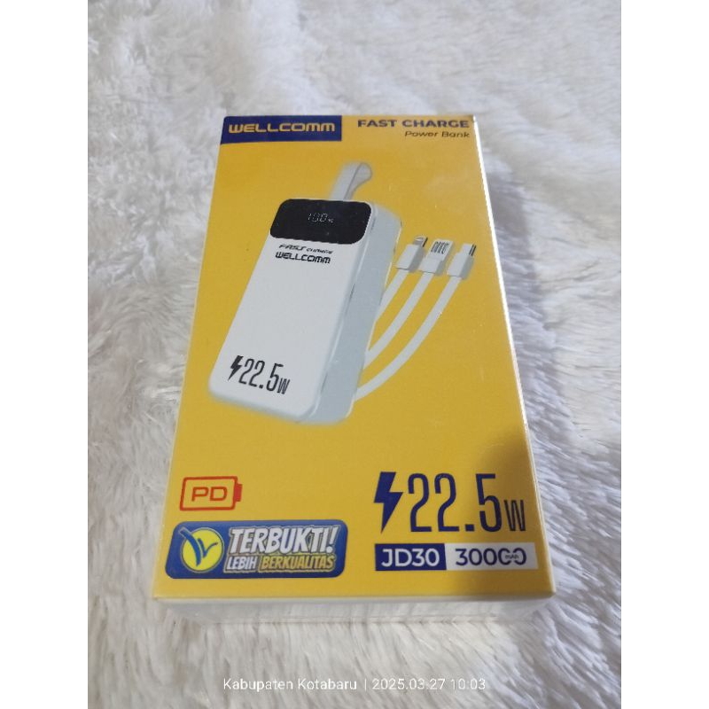 POWERBANK WELLCOMM JD30 30000MAH