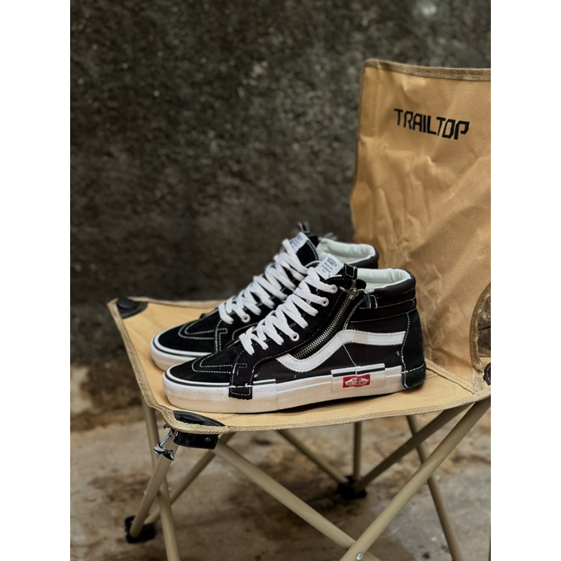 VANS SK8 HIGH CUT AND PASTE BLACK WHITE
