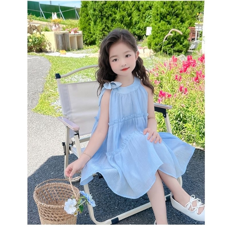 Fairy Ribbon Dress Blue Fashion DN-001
