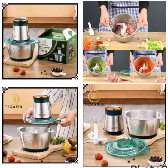 TEXANIA blender daging stainles 2 liter / choper stainles 2 liter / TERMURAHHH