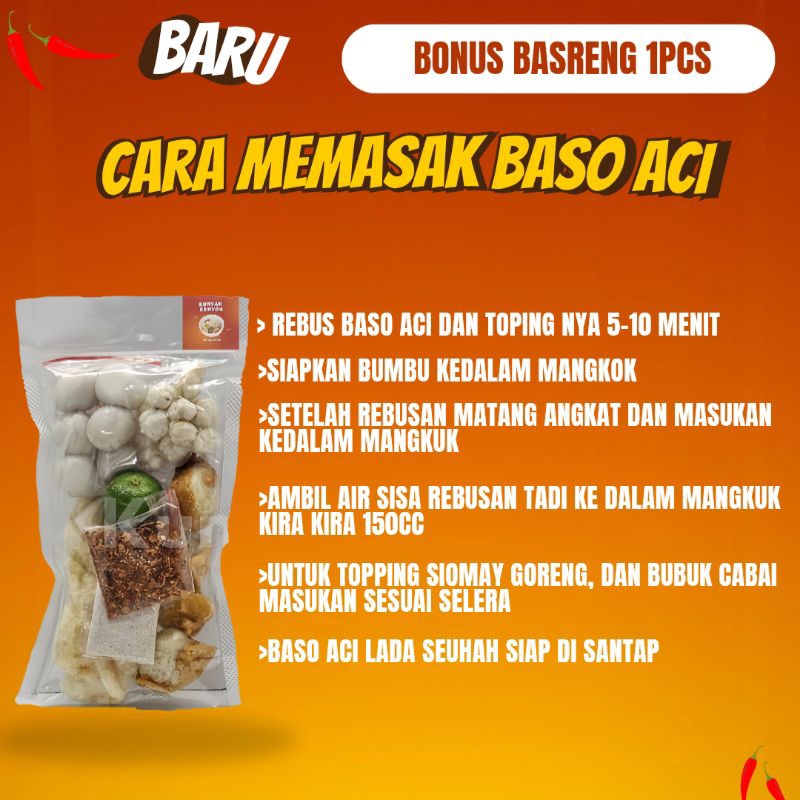 

BASO ACI INSTAN HOME MADE/ BASO ACI INSTAN KHAS BANDUNG / BASO ACI / BACI / BOCI
